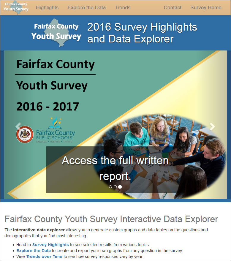Explore the survey data